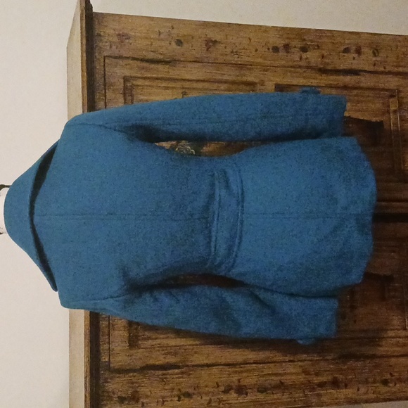 Wool-Blend Pea Coat/Small-Petite - Picture 5 of 6